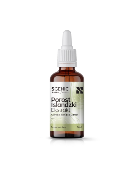 Porost Islandzki (Płucnica Islandzka) Krople
 Ilość w opakowniu-50 ml