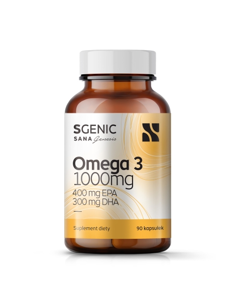 Omega 3 1000mg - 400mg EPA i 300mg DHA
 Ilość kapsułek w opakowaniu-50