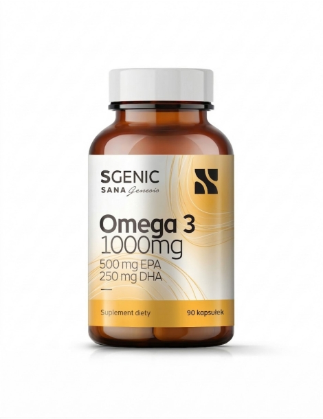 Omega 3 1000mg - 500mg EPA i 250mg DHA