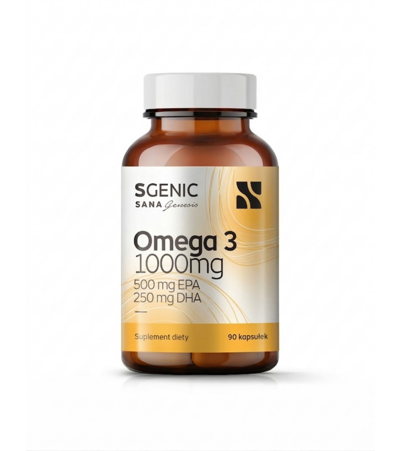 Omega 3 1000mg - 500mg EPA i 250mg DHA